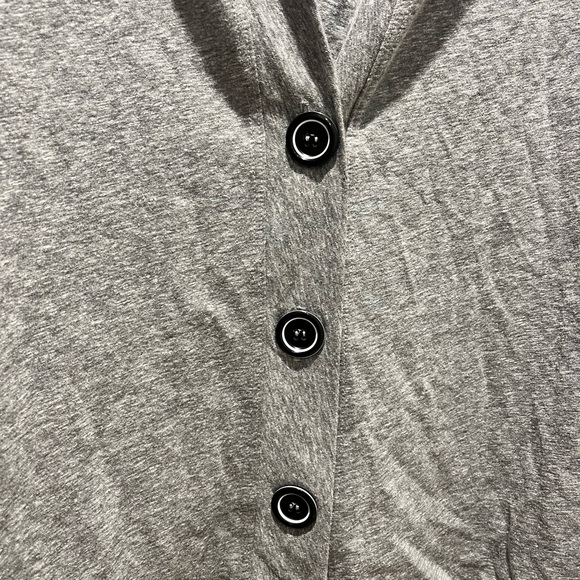 NWT LA RELAXED Women's Jersey Gray Cardigan Sweater Organic Cotton Blend,Size XL - Picture 5 of 8
